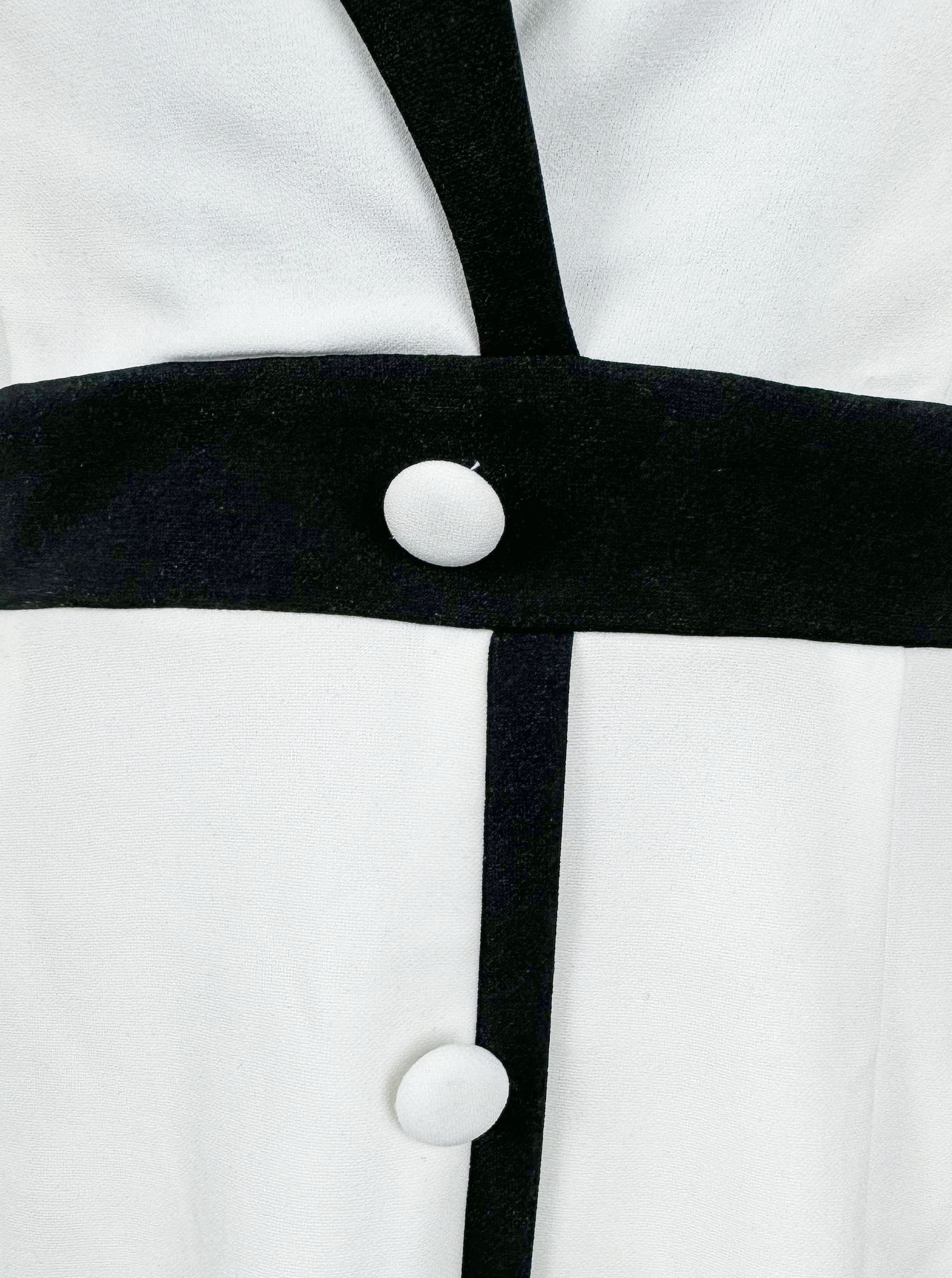 Elegant Womens White A-Line Blazer Dress New Button-Down Front Office Dress